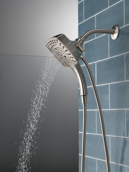 H2Okinetic® In2ition® 5-Setting Two-In-One Shower In Stainless