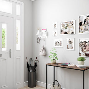 5 - Hook Wall Mounted Coat Rack with Storage SP104