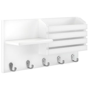 5 - Hook Wall Mounted Coat Rack with Storage SP104