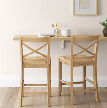 Load image into Gallery viewer, 24&quot; Carey Hardwood Counter Height Barstool - Threshold™ 1526CDR
