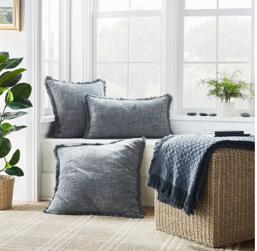 Lynwood Square Woven Cube Natural - Threshold™ designed with Studio McGee 499AH