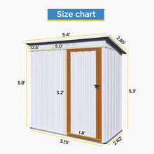 Load image into Gallery viewer, 5 ft. W x 3 ft. D Storage Shed
