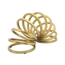 Load image into Gallery viewer, Contemporary 16" Metal Slinky Deco - Gold
