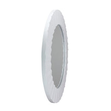 Load image into Gallery viewer, 20&quot; Simply Elegant White Fluted Frame Round Wall Mirror

