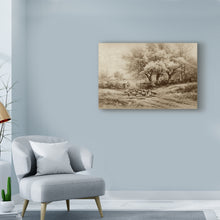 Load image into Gallery viewer, &#39;Herding Sheep&#39; Canvas Art by Carl Weber 30&quot; x 47&quot; #1452HW
