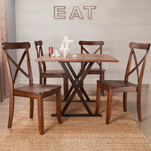Load image into Gallery viewer, 40&quot; Square Drop Leaf Rustic Dining Table #9481
