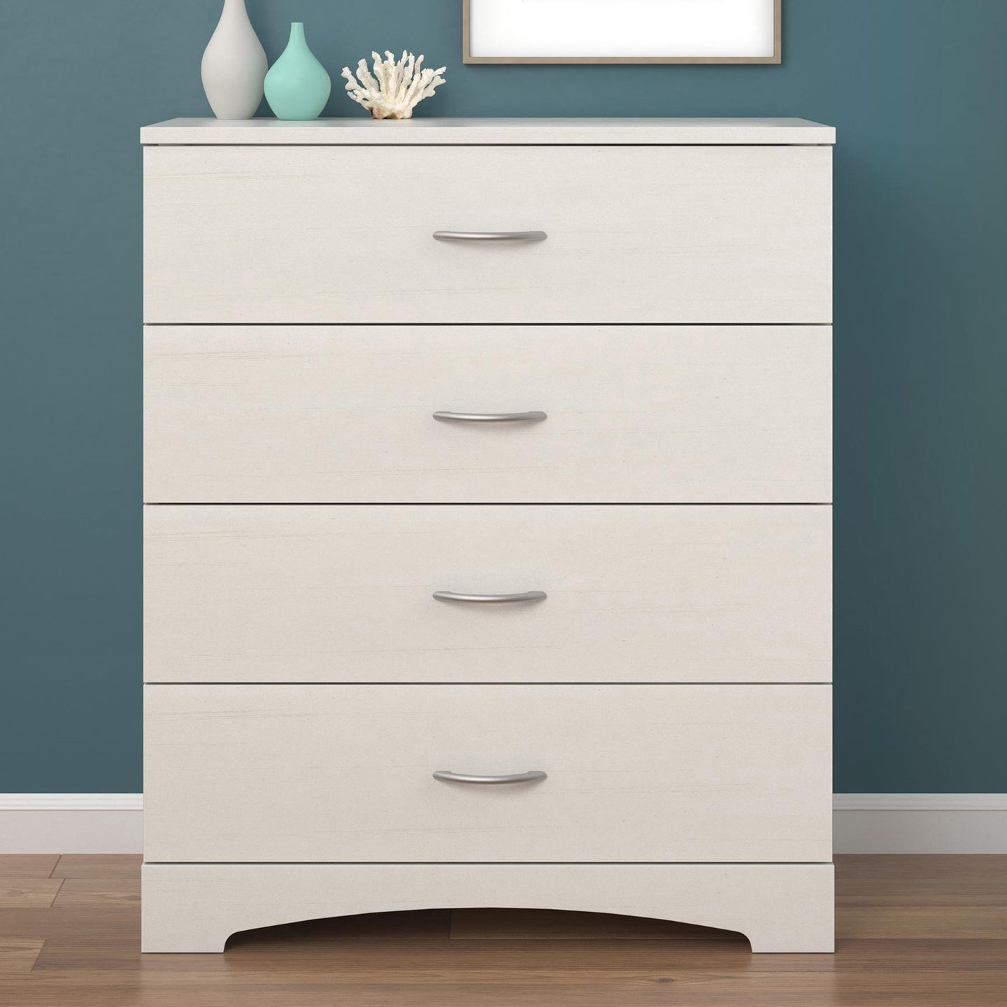 Crescent Point 4 Drawer Dresser White(2195RR)