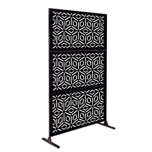 6.5 ft. H x 4 ft. W Laser Cut Decorative Metal Privacy Screen