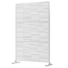 Load image into Gallery viewer, White 6.5 ft. H x 4 ft. W Privacy Screen Metal Fence Panel
