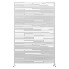 Load image into Gallery viewer, White 6.5 ft. H x 4 ft. W Privacy Screen Metal Fence Panel
