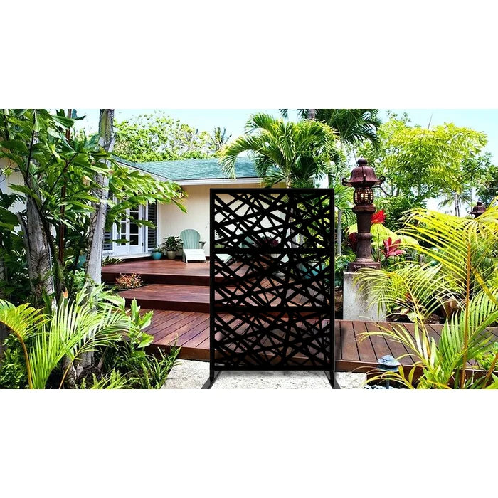 4 ft. x 2ft. Laser Cut Metal Privacy Screen, (Set of 3)
