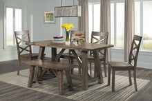 Load image into Gallery viewer, Bailee 6 piece Solid Wood Dining Room Set #6022
