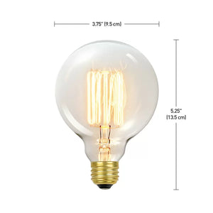 60 Watt, G30, Incandescent Dimmable Light Bulb, Warm White (2700K) E26/Medium (Standard) Base (SET OF 2)