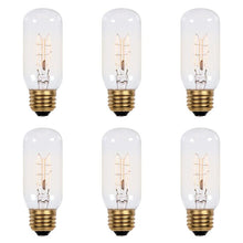 Load image into Gallery viewer, 60 Watt T12 Incandescent, Dimmable Light Bulb, Warm White (2200K) E26/Medium (Standard) Base (Set of 12)
