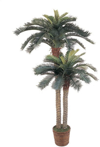 Nearly Natural  6ft. Double Palm Potted Silk Tree #9090