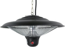 Load image into Gallery viewer, Hiland Electric Gazebo Outdoor Heater with LED/Remote, 1500 Watts, Large, Black
