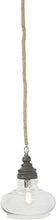 Load image into Gallery viewer, Creative Co-Op Gray Mango Wood and Glass Pendant Light EC0248 2118CDR
