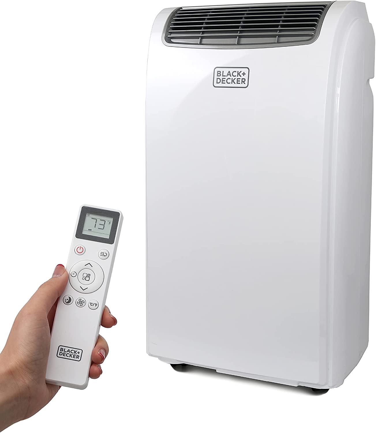 BLACK+DECKER 10,000 BTU Portable Air Conditioner with Remote Control, White
