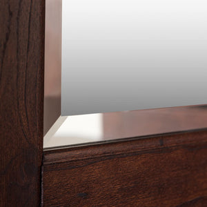 Home Source Corner Bar Unit, Mahogany