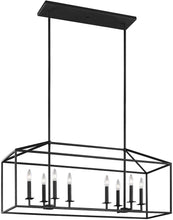 Load image into Gallery viewer, Sea Gull Lighting 6615008-839 Perryton Ocho Island Modern Chandelier Pendant Light with Blacksmith Finish MRM640
