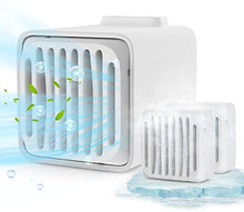 Load image into Gallery viewer, Portable Air Conditioner, Portable AC with 2 Ice Crystal Box, 3 Wind Speeds Personal Air Cooler for Home, Bedroom Room, Office, Dorm, Car
