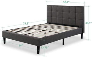 Lottie Upholstered Platform Bed Frame Full  *AS IS #1190HW