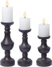 Load image into Gallery viewer, Tall Candle Holders for Pillar Candles, Set of 3
