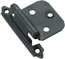 Load image into Gallery viewer, Amerock TENR3429ORB, Oil Rubbed Bronze, TEN3429-ORB Traditional Hinge Self Closing Face Mount, 3/8-Inch Inset, 10-Pack, 10 Pack GL1004
