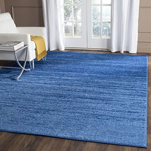 Load image into Gallery viewer, Adirondack Collection Gradient Area Rug for Living Room, Bedroom, Dining Room, Home Office, Lint Free, 9&#39; x 12&#39;, Light Blue/Dark Blue
