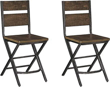 Load image into Gallery viewer, 24&quot; Rustic Counter Height Barstool Set of 2
