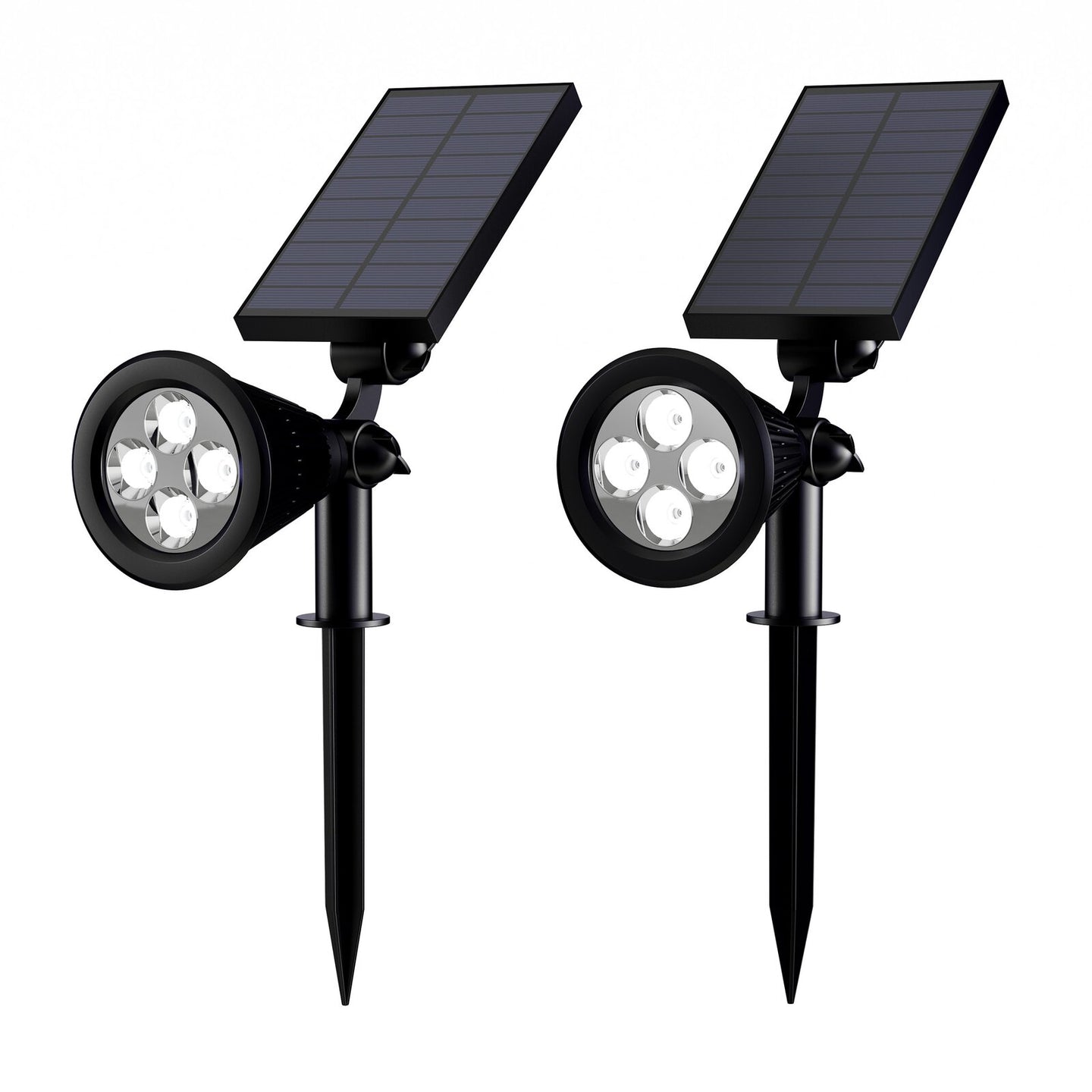 Solar Powered LED Spot Lights- set of 2 #61ha
