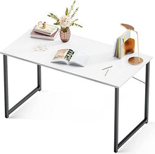 Load image into Gallery viewer, Computer Large Student School Writing Desk ,Work Home Office Desk for Small Space, Study Office White Desktop
