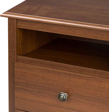 Load image into Gallery viewer, 16&quot;D x 23.25&quot;W x 28&quot;H Monterey Cherry 2 Drawer Tall Night Stand
