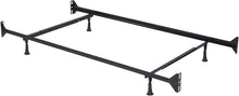 Load image into Gallery viewer, Hillsdale Twin/Full Metal Bed Frame, White MRM1144
