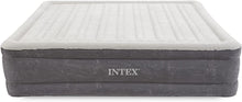 Load image into Gallery viewer, Intex 18-inch Inflatable Fiber-Tech Elevated Premium Plush Airbed Mattress with Built-In Pump, King
