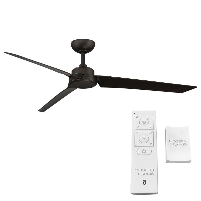 62'' Roboto 3 - Blade Outdoor Smart Propeller Ceiling Fan with Remote Control