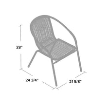 Load image into Gallery viewer, Brown Pineville Rattan Stacking Patio Dining Chair, #6492
