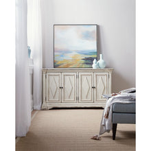 Load image into Gallery viewer, Distressed 64&quot; Wide  Rubberwood Sideboard
