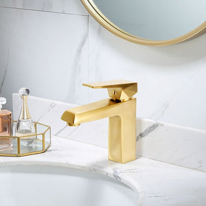 Vessel Sink Bathroom Faucet, Color: Gold, #6512