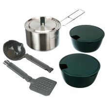 Load image into Gallery viewer, Stanley Adventure All-in-One Two Bowl Camp Cook Set - Stainless Steel MRM1032
