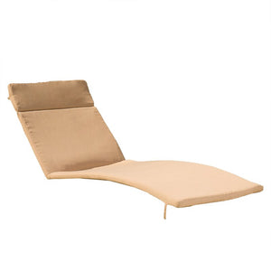Tallulah Down Indoor/Outdoor Chaise Lounge Cushion (2), Color: Caramel, #6556