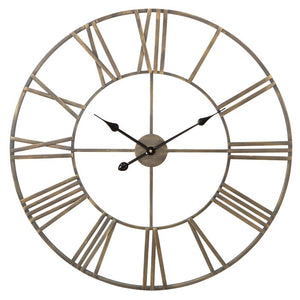 Oversized Eisenhauer 30" Wall Clock - Brown - 387CE