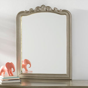 Troutdale Modern & Contemporary Beveled Arched Lighted Dressing Mirror, #6566