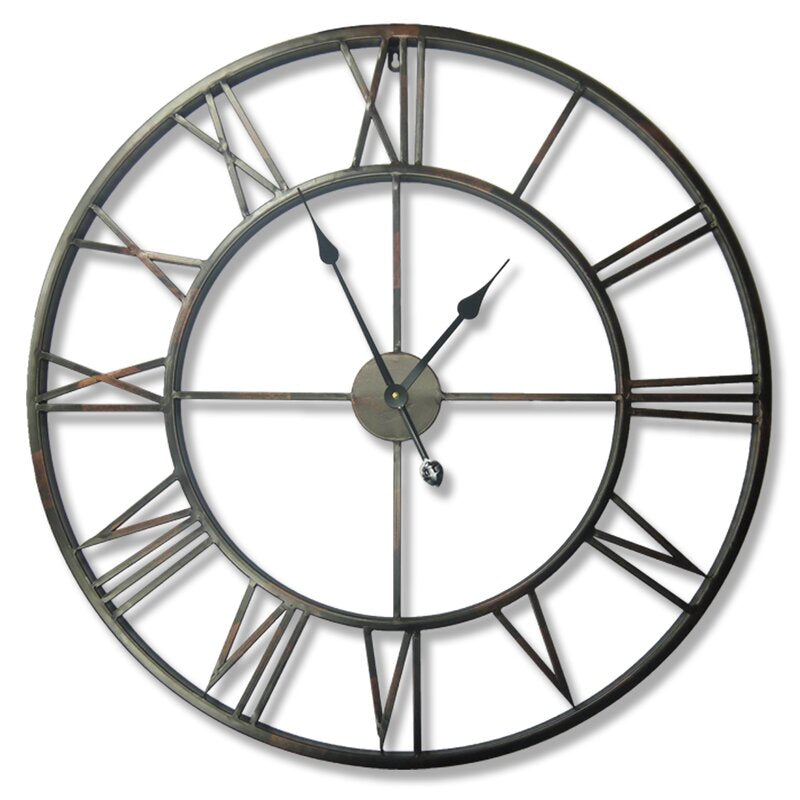 Elborough Wall Clock, Color: Black, #6595
