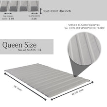 Load image into Gallery viewer, Gile 2&quot; Wooden Bunkie Board/Slats, Size: Queen, #6609
