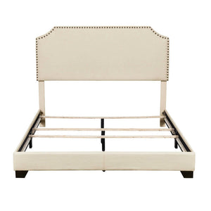 Queen One-Box Clip Corner Bed, Color: Cream, #6623