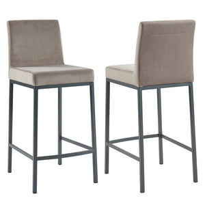 Imboden Counter Stool (Set of 2), Color: Gray, #6630