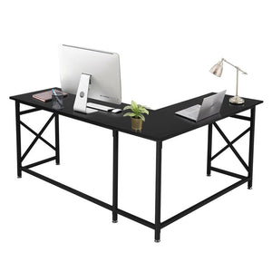 Ithica Reversible L-Shape Desk, Color: Black, #6633