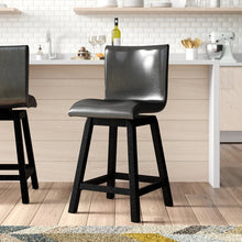 Load image into Gallery viewer, Lawrence Swivel Counter Stool, Color: Black, #6635
