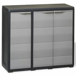 Garden Storage Cabinet, Color: Black/Gray, #6641